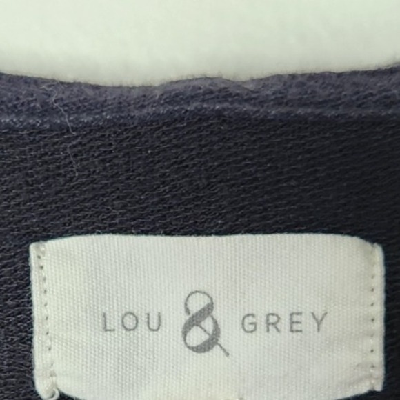 Lou & Grey Signaturesoft Hoodie V Neck Drawstring Pullover Oversized Black‎ XS - Picture 3 of 7